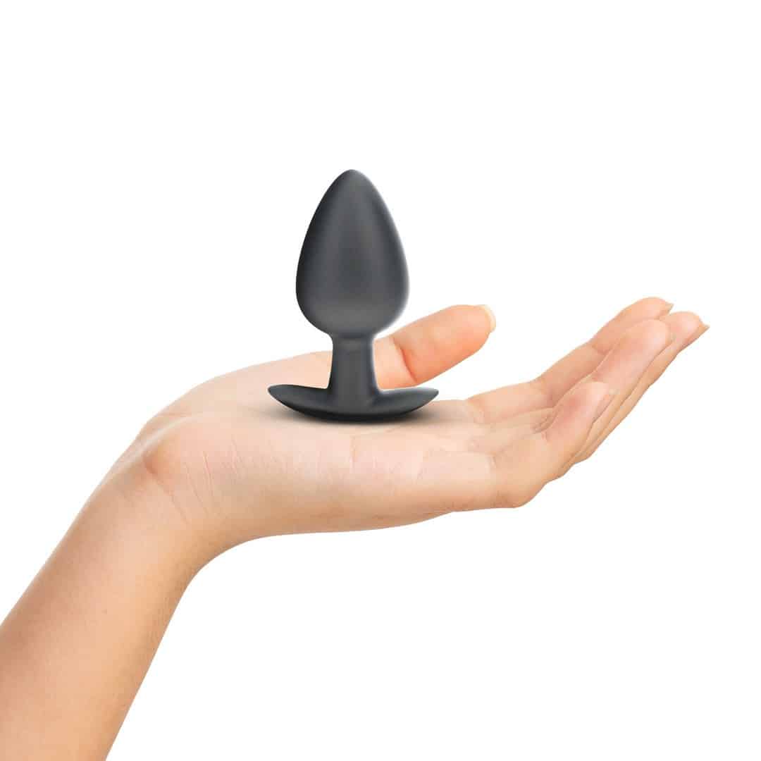 Plug Anal Smooth Silicone Large 3,5 /8,9 Cm Gun Metal Ouch! - Image 4