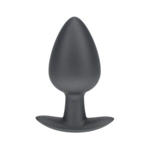 Plug Anal Smooth Silicone Large 3,5 /8,9 Cm Gun Metal Ouch!