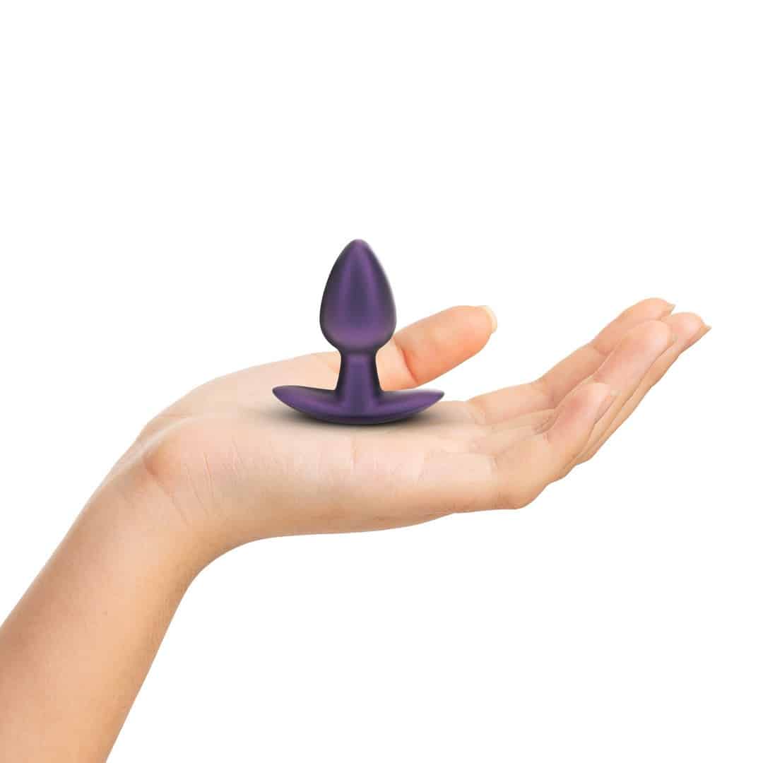 Plug Anal Smooth Silicone Small 2.6 /6,5 Cm Metallic Purple Ouch! - Image 4