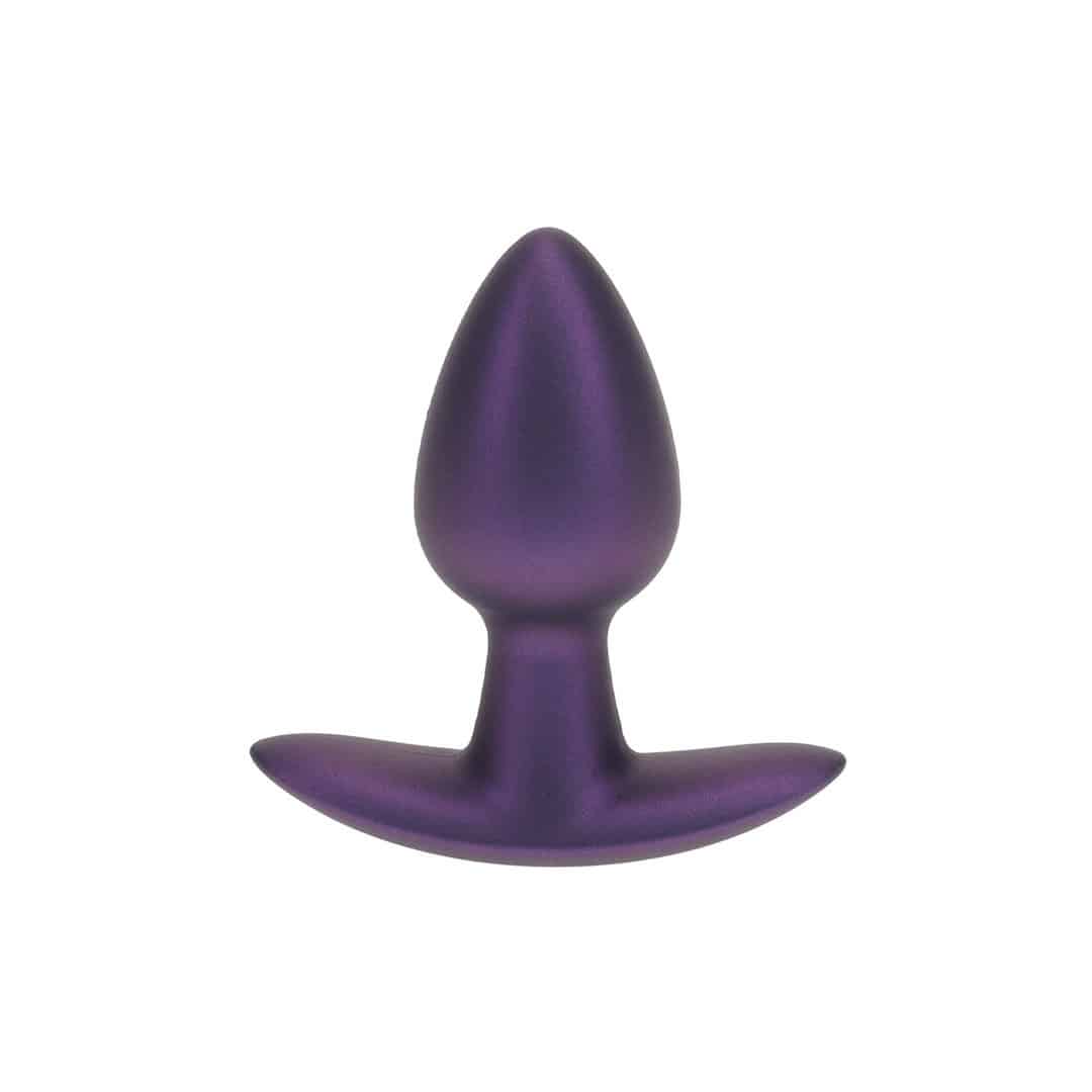 Plug Anal Smooth Silicone Small 2.6 /6,5 Cm Metallic Purple Ouch!