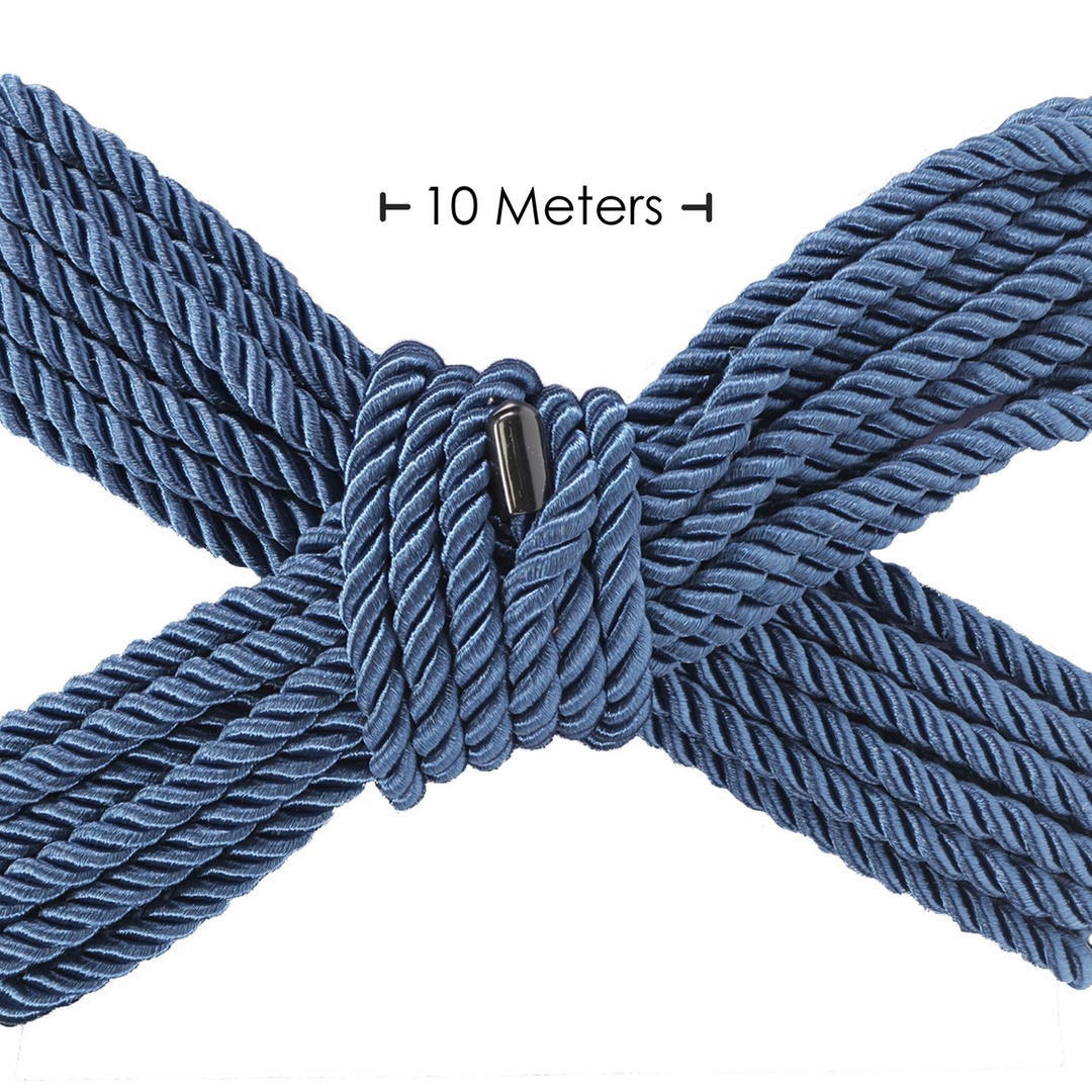 Corda De Poliéster Para Bondage 32.8 Ft / 10 M Azul Marinho Ouch! - Image 2