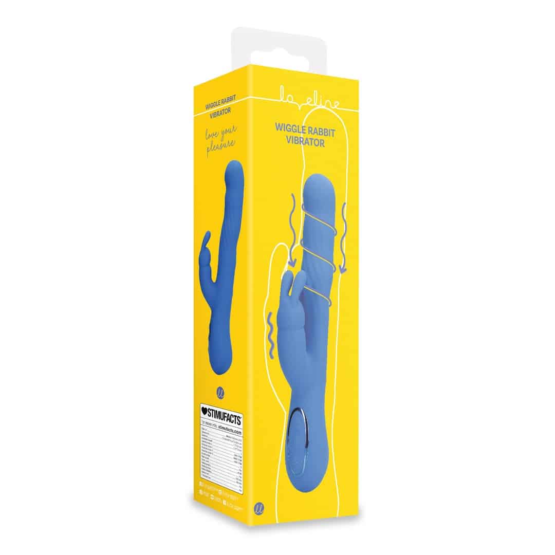 Vibrador Wiggle Rabbit Jetset Blue Loveline - Image 2