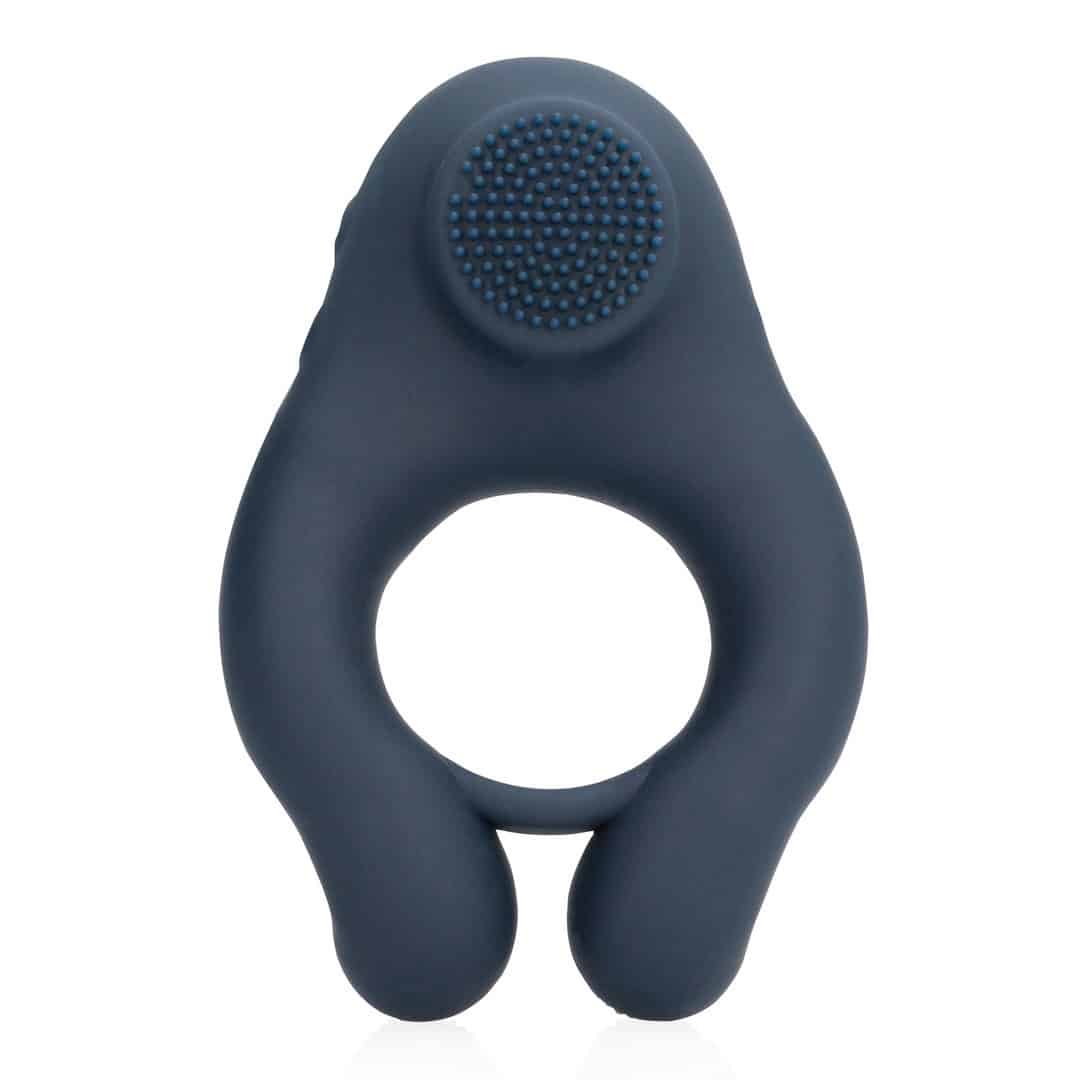 Anel Vibratório Com Estimulação Clitoriana Azul Índigo Loveline