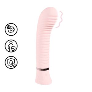 Vibrador Para Ponto G Divine Ribbed Rosa Loveline