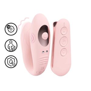 Vibrador De Casal Com Comando Charme Vibe Rosa Loveline