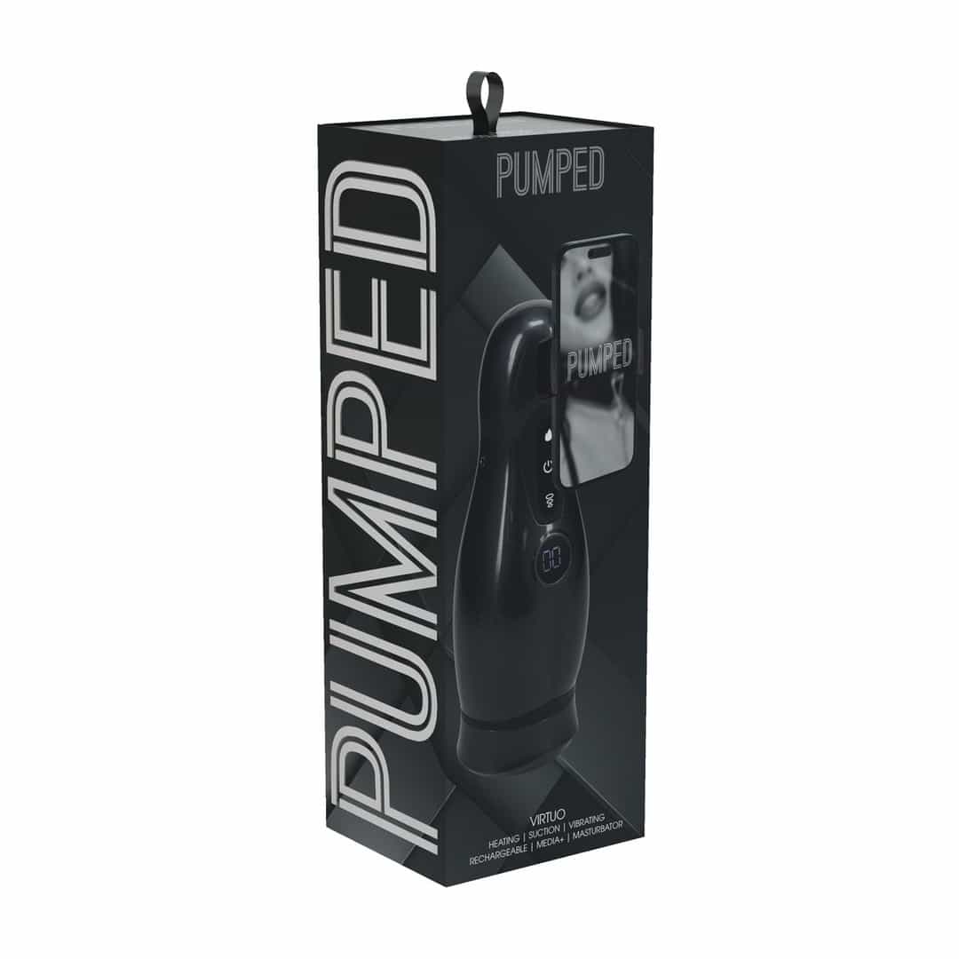 Masturbador Vibratório Com Sucção E Suporte De Telefone Virtuo Gun Metal Pumped - Image 2
