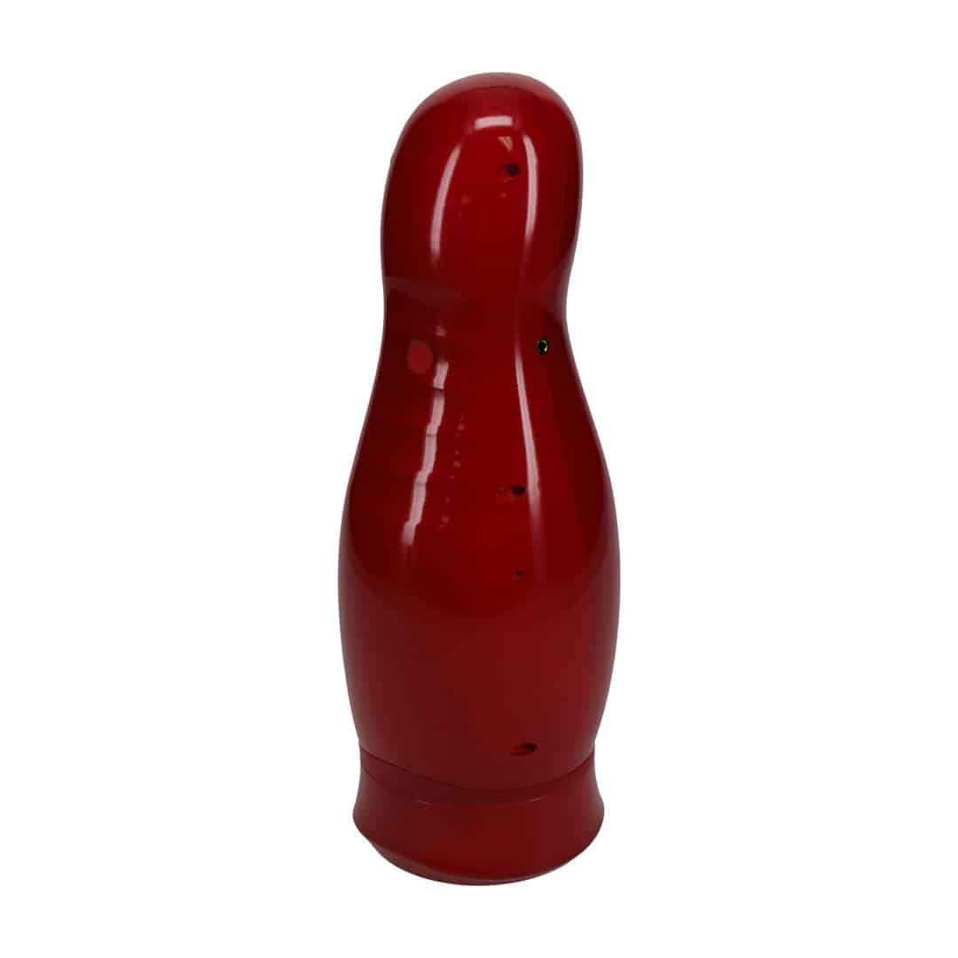 Masturbador Vibratório Com Sucção E Suporte De Telefone Virtuo Metallic Red Pumped - Image 4