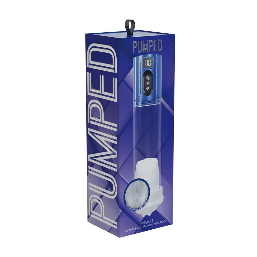 Bomba Masturbadora Com Sucção Maxlift Metallic Blue Pumped - Image 2