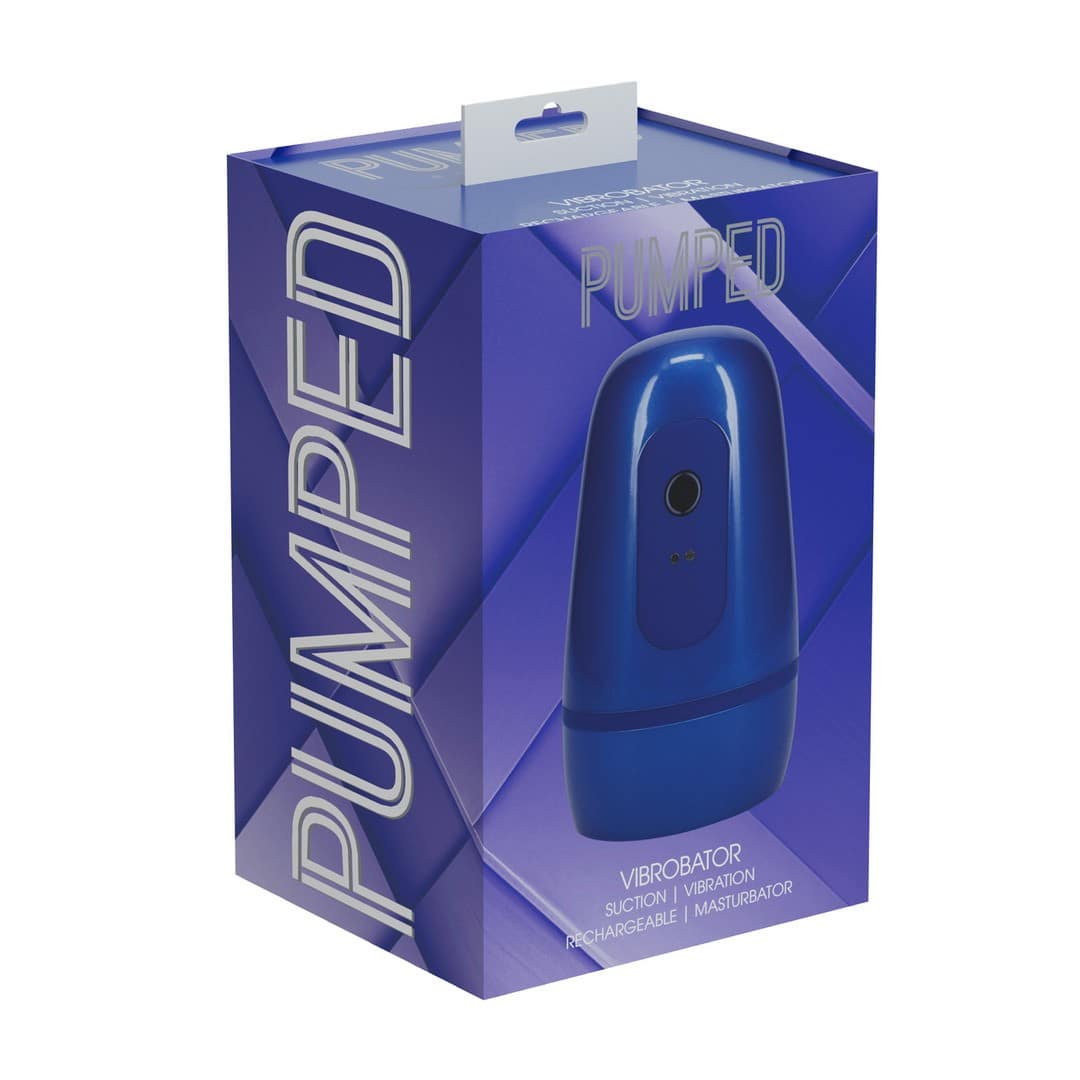 Masturbador De Sucção De Pressão Negativa Com Vibração Pulsar Metallic Blue Pumped - Image 2