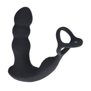 Estimulador E Próstata Com Impluso E Vibração Come-Hither Com Anel Para O Pénis Levelz