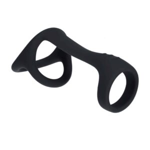 Anel Para O Pénis E Testículos Tri O Preto Levelz