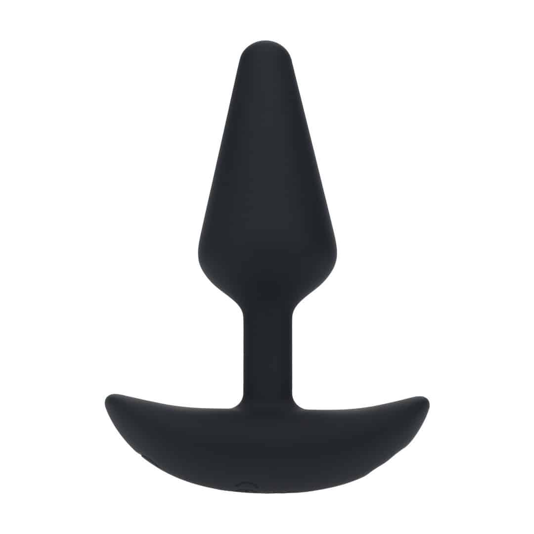 Plug Anal Clássico Em Silicone Com Vibração S Preto Levelz