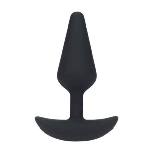 Plug Anal Clássico Em Silicone Com Vibração M Preto Levelz