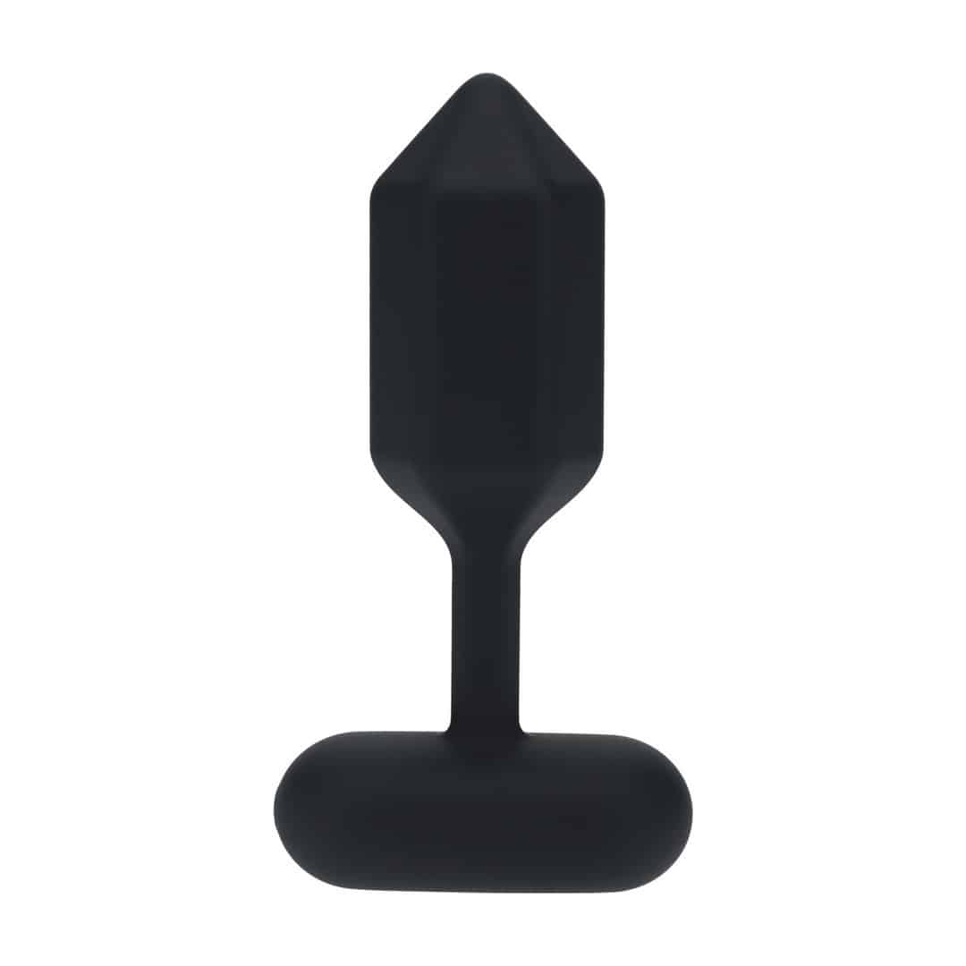 Plug Anal De Silicona Com Vibração Hexagonal S Preto Levelz