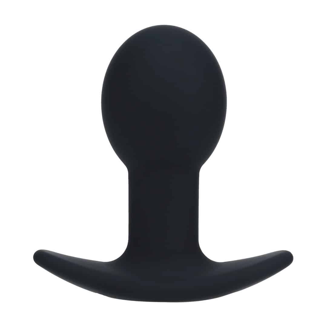 Plug Anal Em Silicone Com Vibração Single Bulb Preto Levelz
