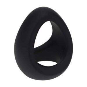 Anel Para O Pénis Em Silicone Soft Tri O Preto Levelz