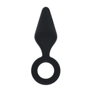 Plug Anal De Silicone M Preto Levelz