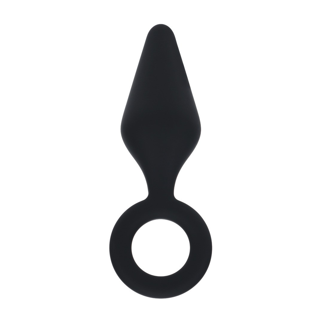 Plug Anal De Silicone M Preto Levelz