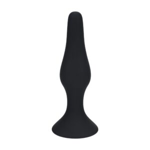 Plug Anal De Silicona Slim L Preto Levelz