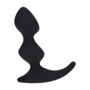 Estimulador De Próstata De Silicone Com Dupla Ondulação Preto Levelz