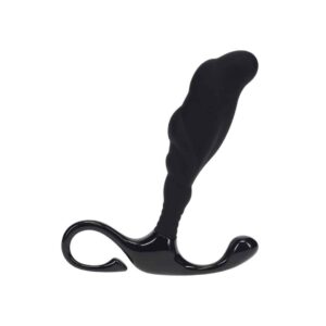 Estimulador De Próstata De Silicone Texturizado Rígido S Preto Levelz