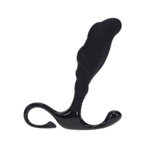 Estimulador De Próstata De Silicone Texturizado Rígido M Preto Levelz