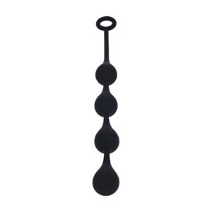 Bolas Anais De Silicone Em Forma De Gota De Àgua M 30Mm Pretas Levelz