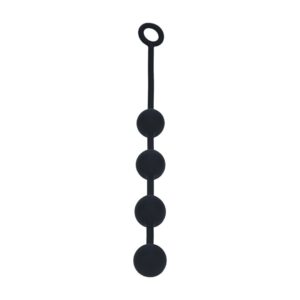Bolas Anais Redondas Em Silicone L 40Mm Pretas Levelz