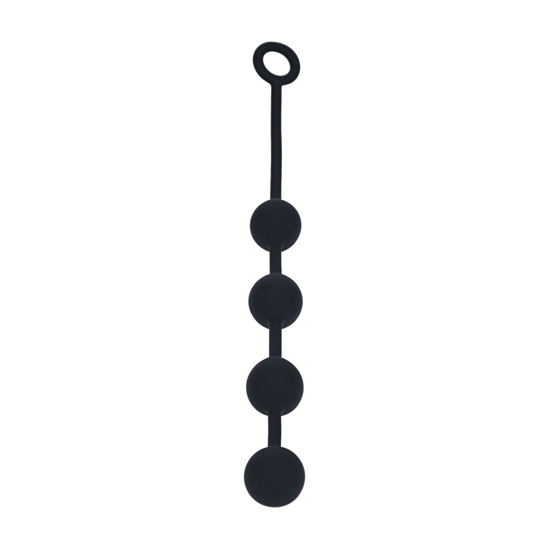 Bolas Anais Redondas Em Silicone L 40Mm Pretas Levelz
