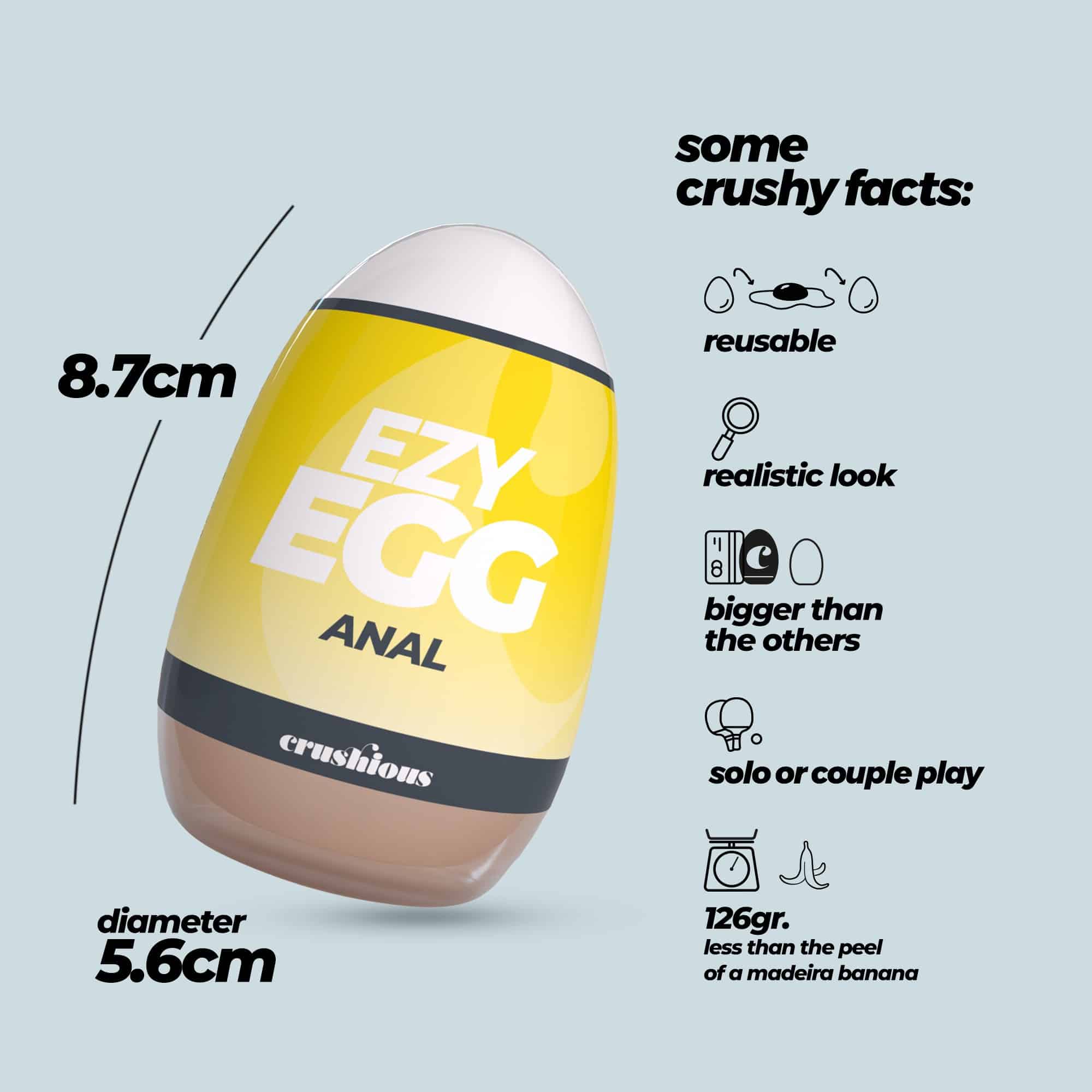 Ovo Masturbador Ezy Egg Anal Crushious - Image 8