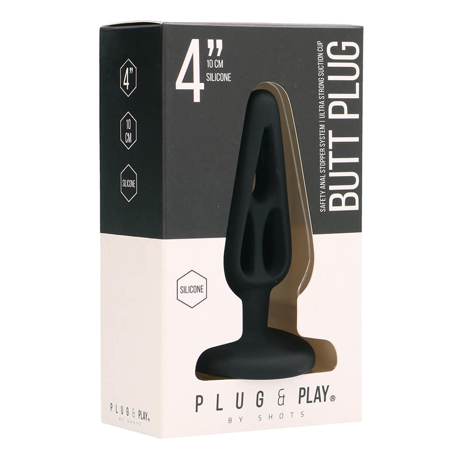 Plug Anal Em Silicone Plug & Play 4? Preto - Image 3