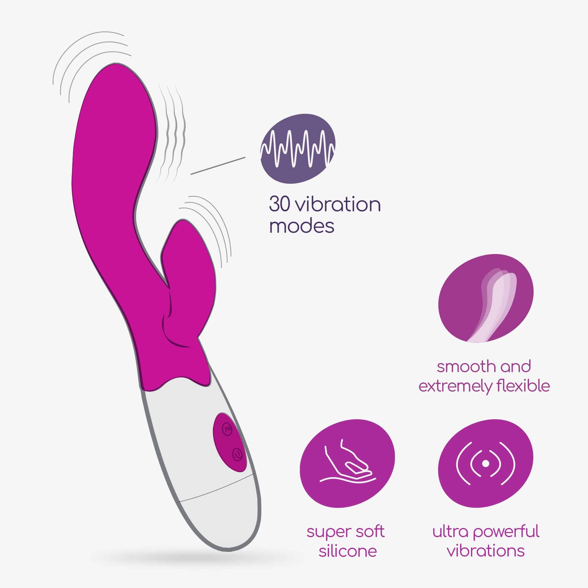 Vibrador Com Estimulador De Clitóris Cherie E Lubrificante À Base De Água Incluído Crushious - Image 6