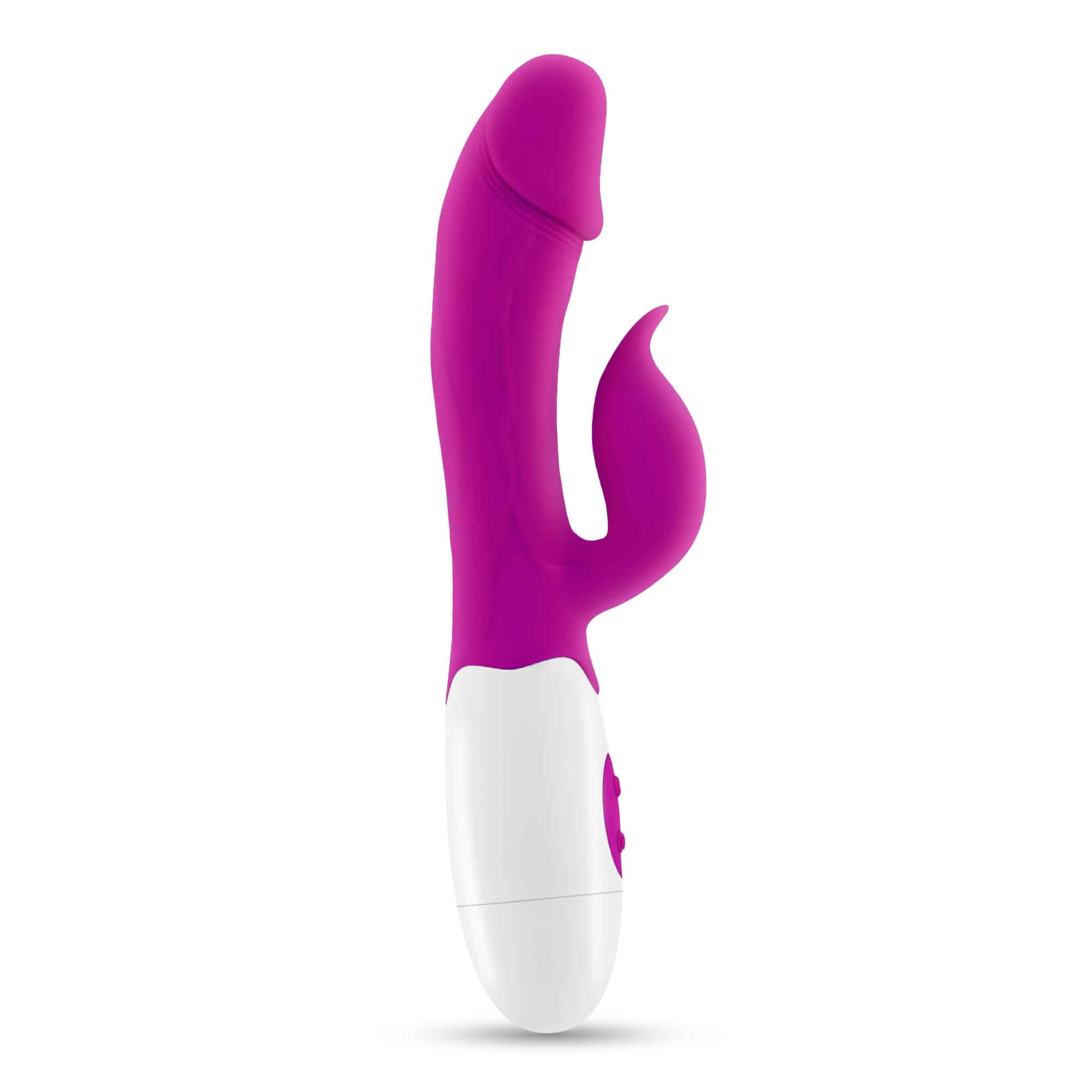 Vibrador Com Estimulador De Clitóris Mochi Roxo E Lubrificante À Base De Água Incluído Crushious - Image 4