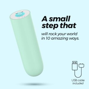 Quackers Bala Vibratória Recarregável Por Usb Verde Menta Crushious