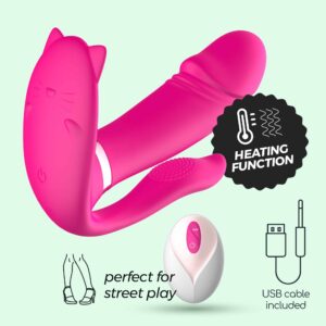 Estimulador Com Controlo Remoto Fritz Crushious Rosa