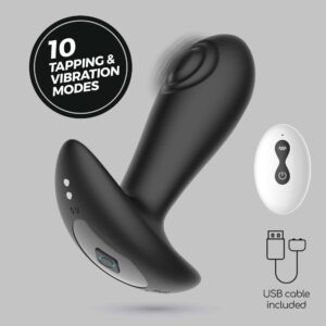 Octo Plug Anal Com Pulsação E Comando À Distância Crushious