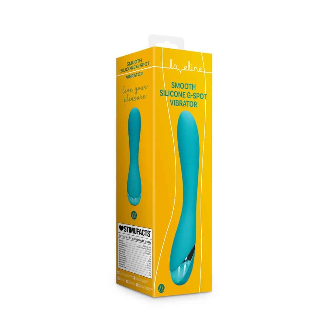 Vibrador Smooth Silicone G-Spot Azul Loveline - Image 2