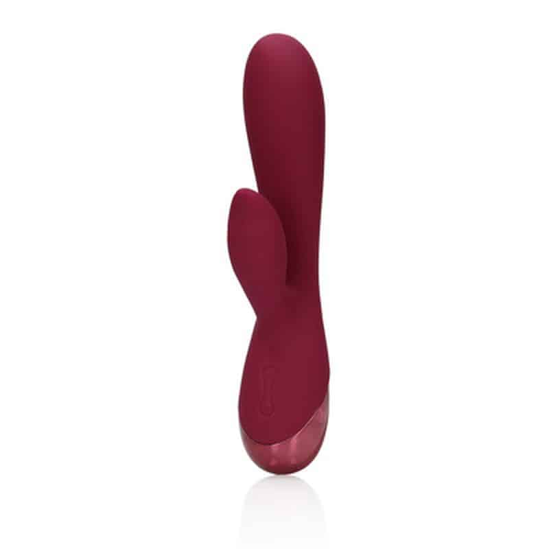 Vibrador Smooth Silicone Rabbit Dark Cherry Loveline