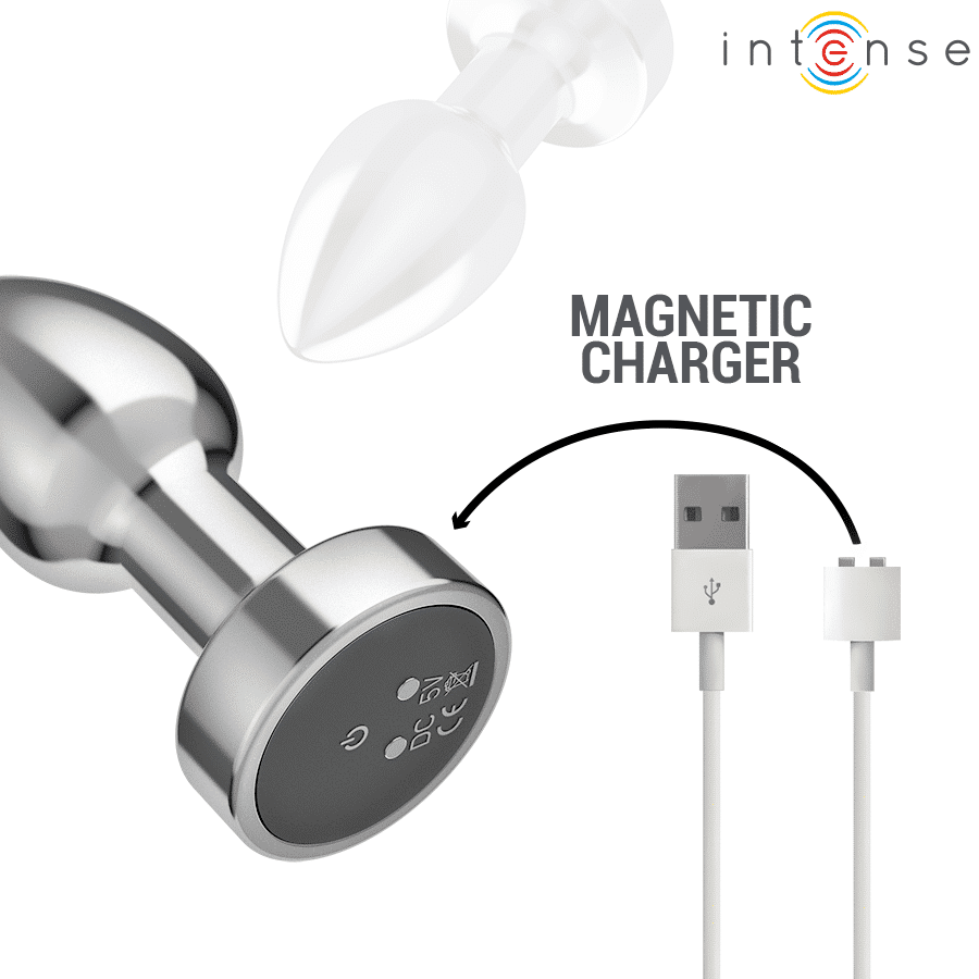 Intense - Plug Anal 10 Vibrações Metal Com Controle Remoto S - Image 7