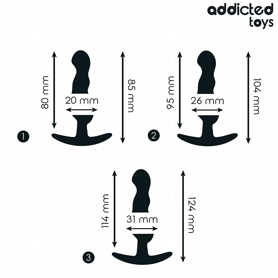 Addicted Toys - Conjunto De 3 Plug Anal Modelo 1 - Image 4