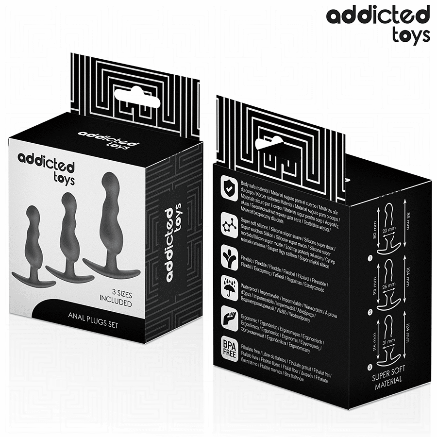 Addicted Toys - Conjunto De 3 Plug Anal Modelo 1 - Image 7