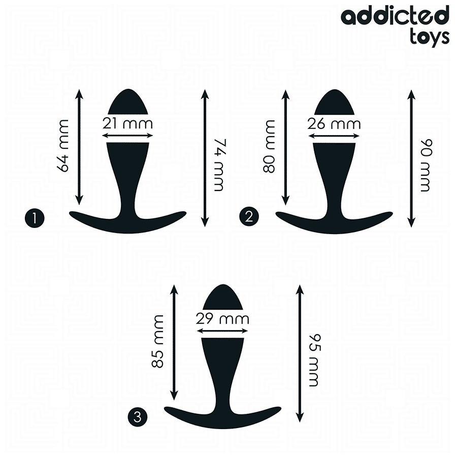 Addicted Toys - Conjunto De 3 Plug Anal Modelo 2 - Image 4