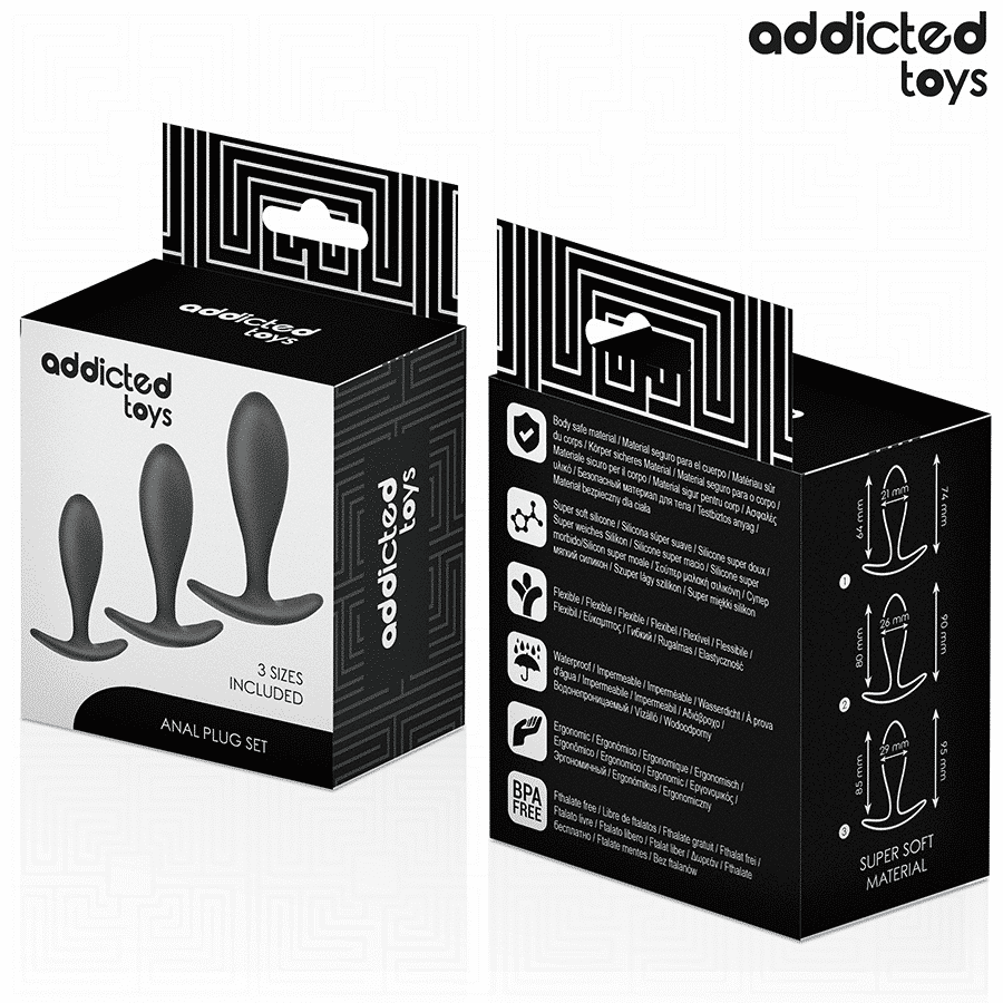 Addicted Toys - Conjunto De 3 Plug Anal Modelo 2 - Image 7