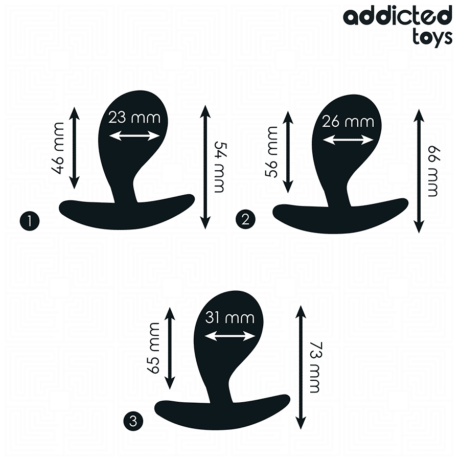 Addicted Toys - Conjunto De 3 Plug Anal Modelo 3 - Image 4