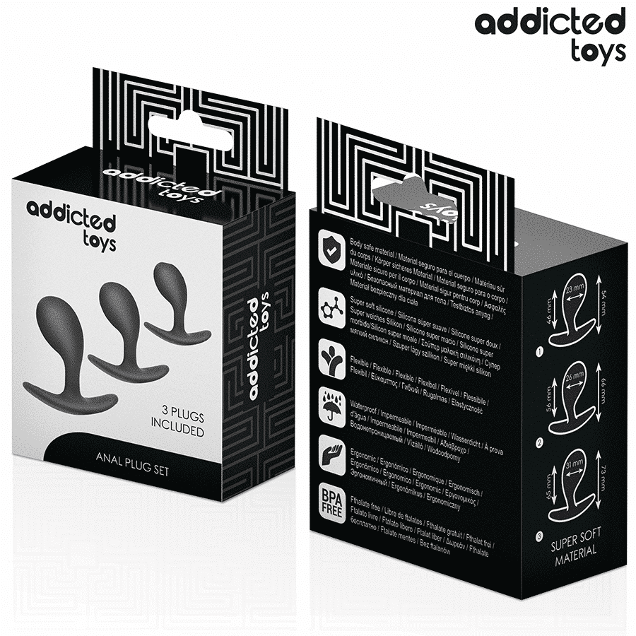 Addicted Toys - Conjunto De 3 Plug Anal Modelo 3 - Image 7