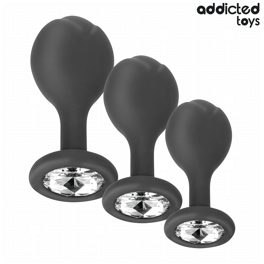 Addicted Toys - Conjunto De 3 Plug Anal Com Joia - Image 2