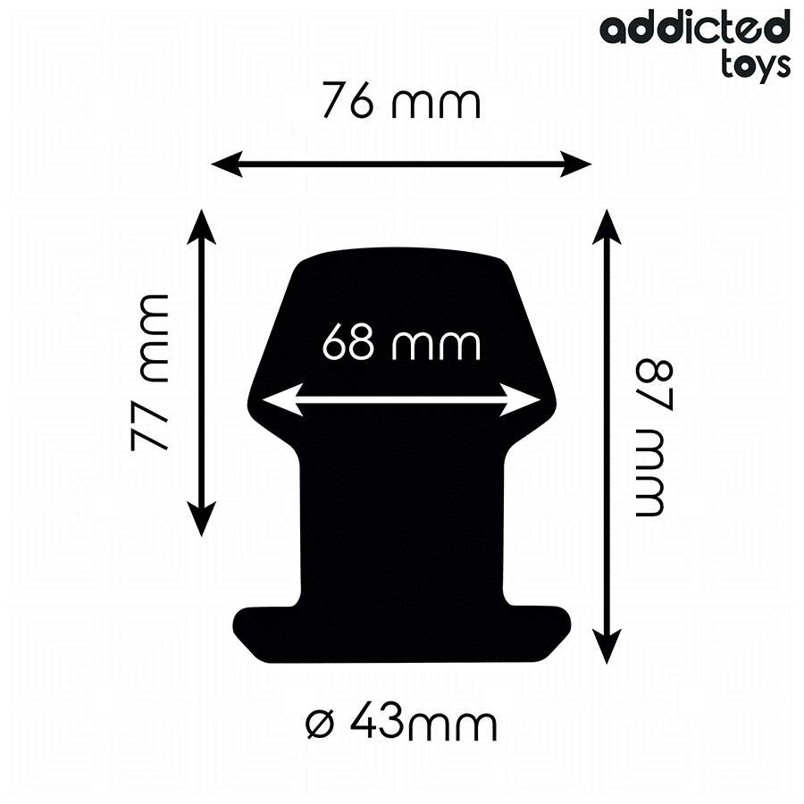 Addicted Toys - Plug Anal Extremo Oco Tamanho M 8,7 Cm - Image 4