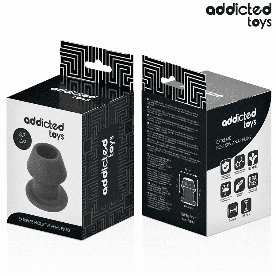 Addicted Toys - Plug Anal Extremo Oco Tamanho M 8,7 Cm - Image 7
