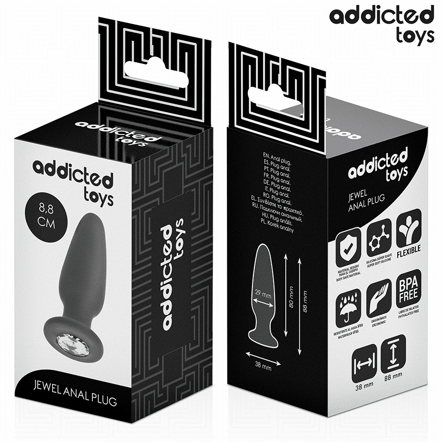 Addicted Toys - Plug Anal Com Joia Tamanho S 8,8 Cm - Image 6