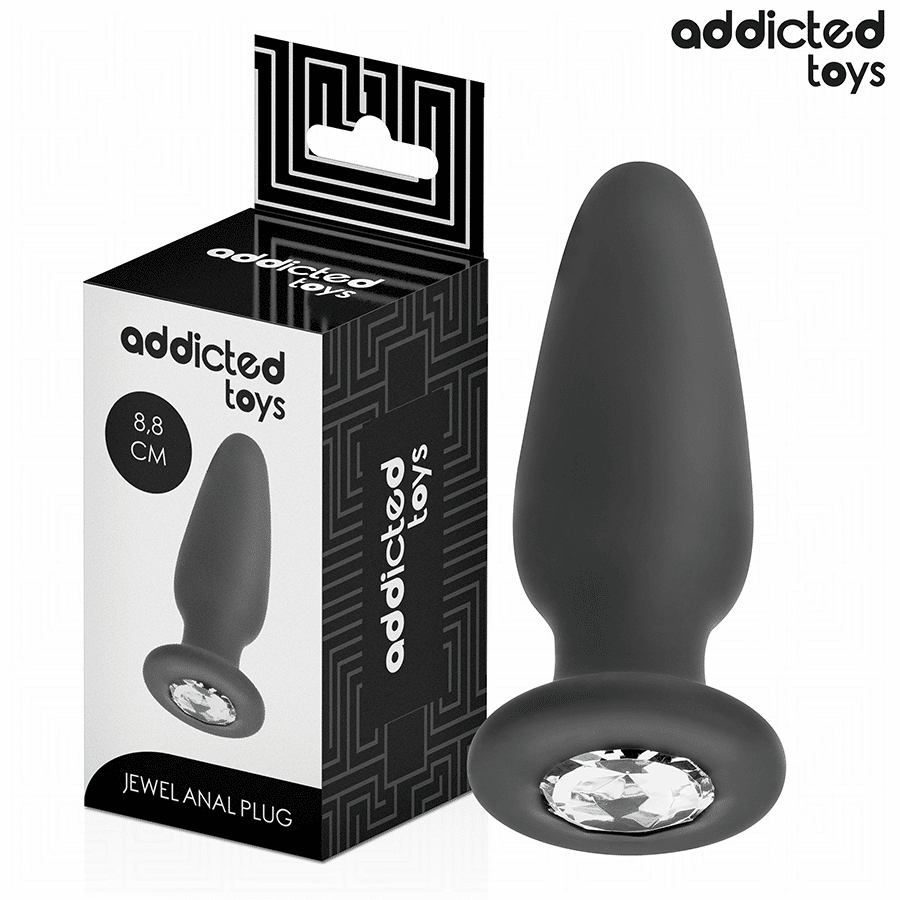 Addicted Toys - Plug Anal Com Joia Tamanho S 8,8 Cm